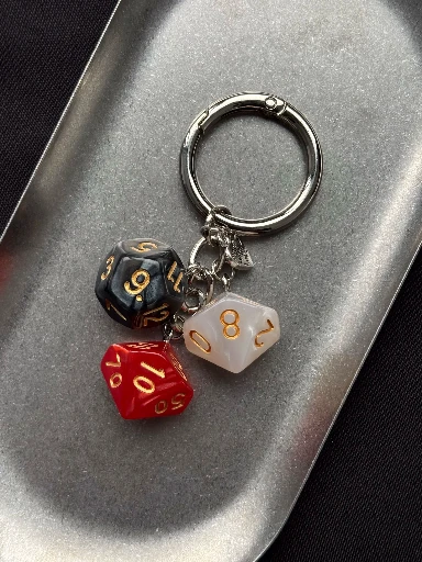 Dainty Triple Keychain - Image 6